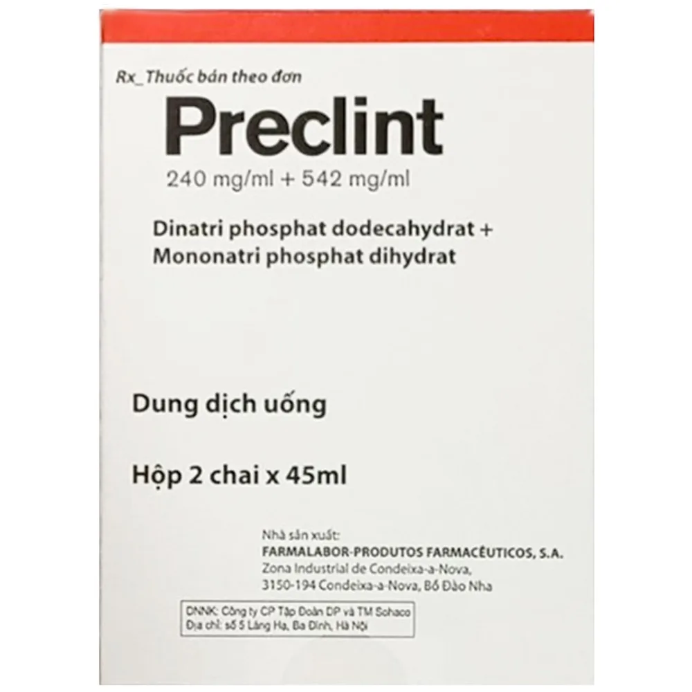 Hình ảnh Thuốc Preclint Farmalabor làm sạch ruột trước khi phẫu thuật ruột kết, kiểm tra X-quang hoặc nội soi (2 chai x 45ml)