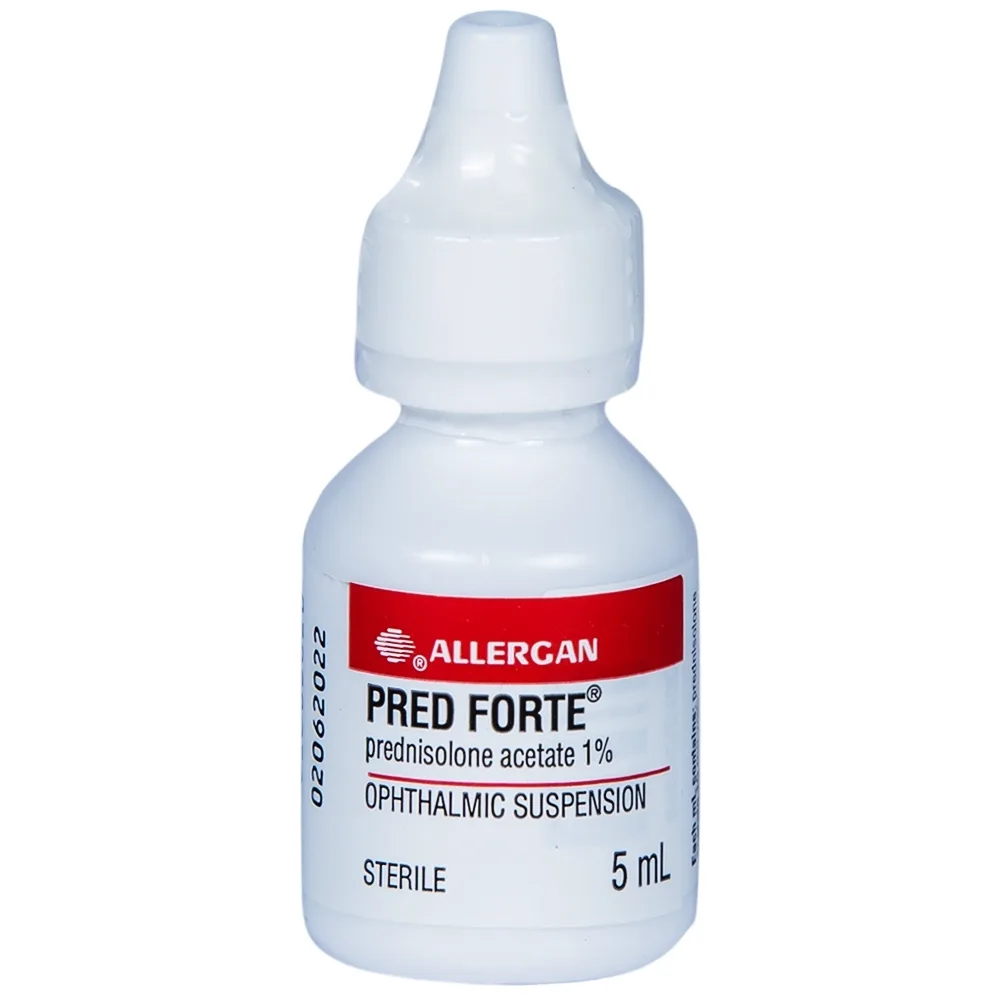 Hình ảnh Hỗn dịch nhỏ mắt Pred Forte Allergan điều trị các chứng viêm đáp ứng với steroid (5ml)