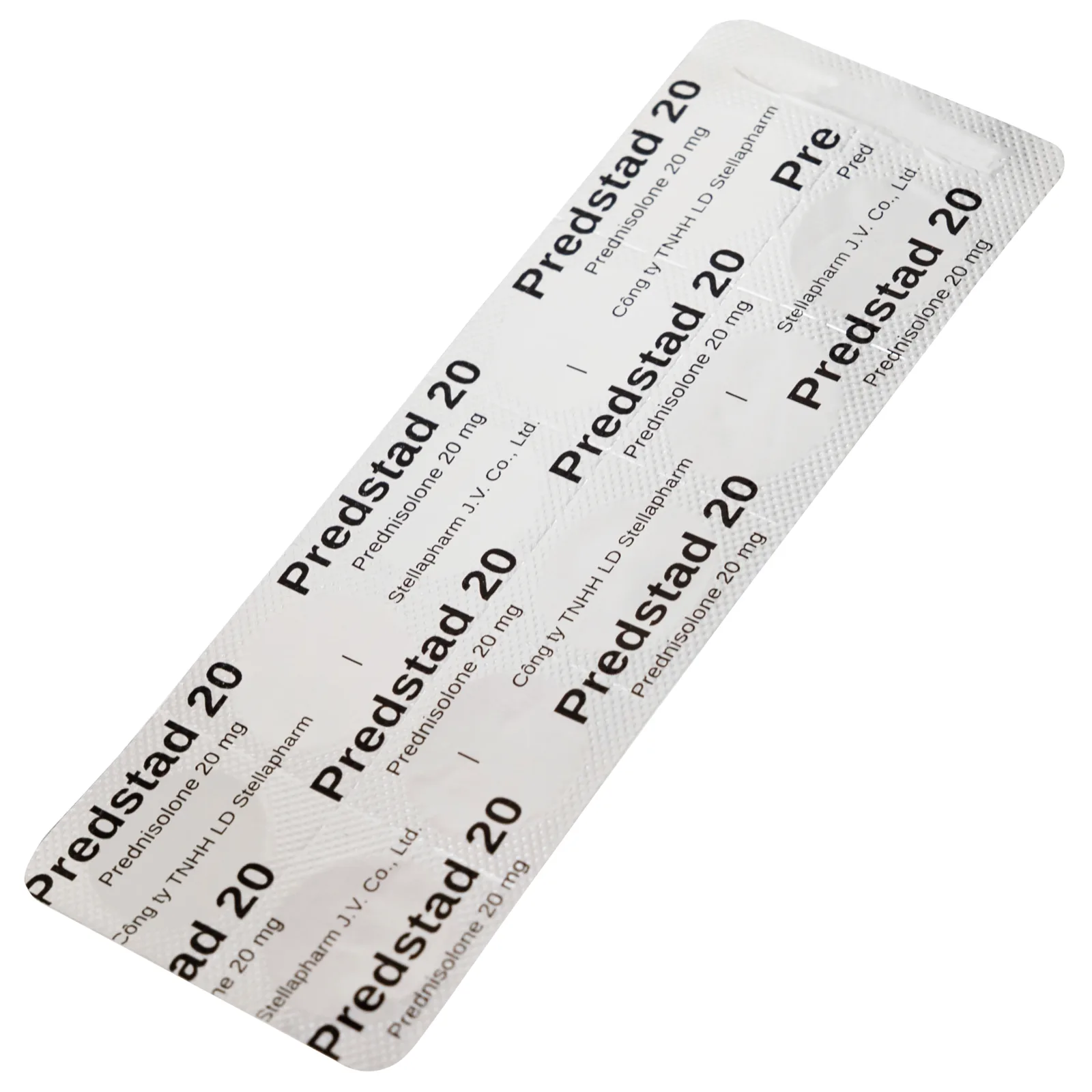 Hình ảnh Thuốc Predstad 20mg Stella điều trị hoặc ức chế các rối loạn do viêm và dị ứng (2 vỉ x 10 viên) 