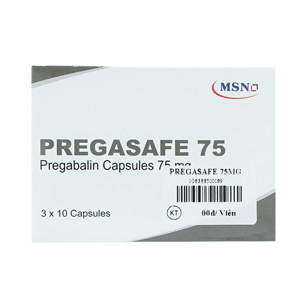 Hình ảnh Thuốc Pregasafe 75 MSN điều trị đau thần kinh, động kinh (3 vỉ x 10 viên) 