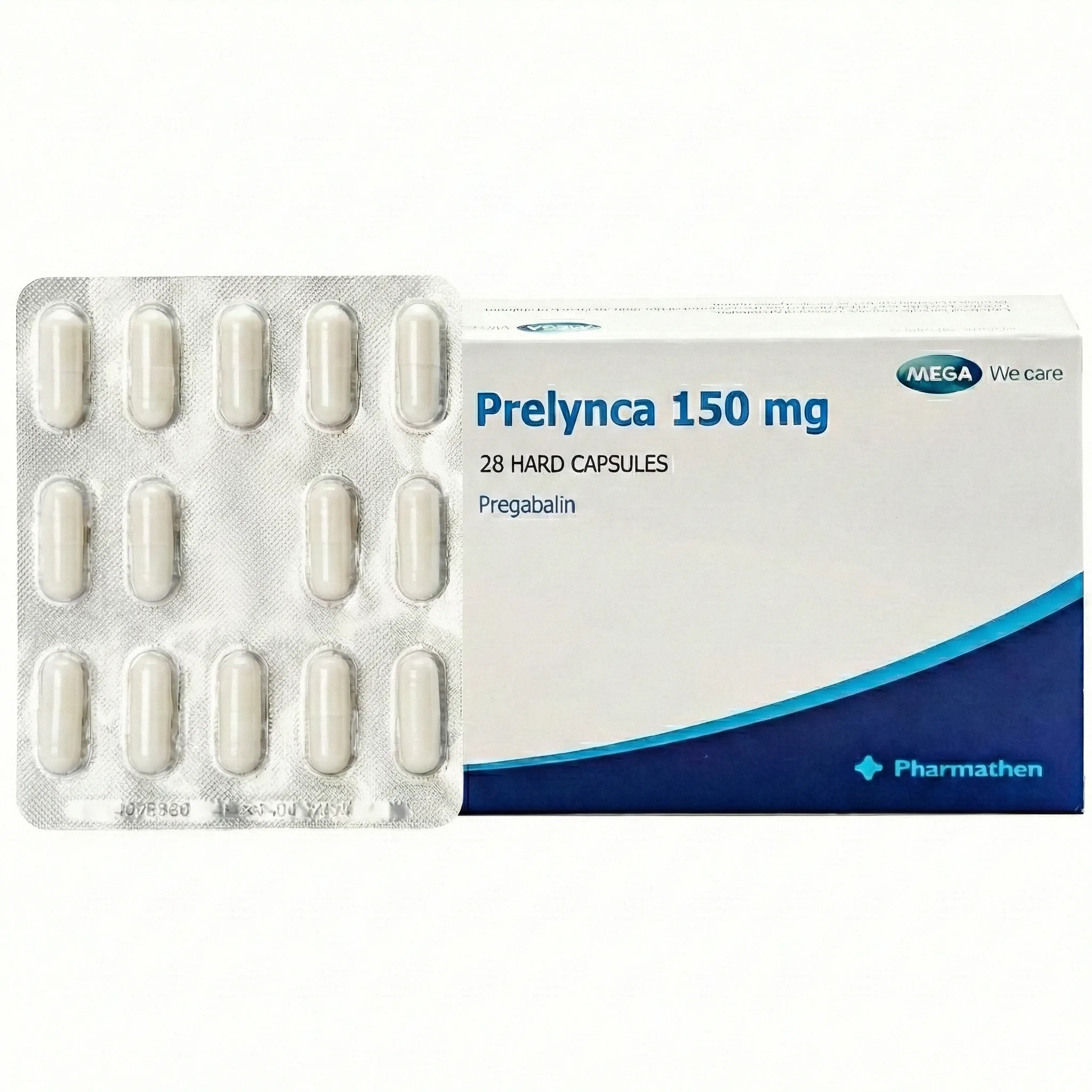 Hình ảnh Thuốc Prelynca 150mg Trị rối loạn lo âu lan tỏa, hỗ trợ động kinh cục bộ (2 vỉ x 14 viên)