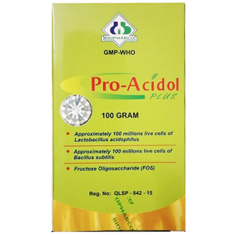 Hình ảnh Thuốc Pro-Acidol Plus 100g Biopharco hỗ trợ điều trị rối loạn tiêu hóa