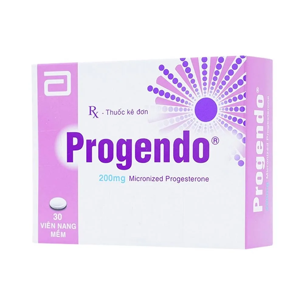 Hình ảnh Thuốc Progendo 200mg Abbott điều trị xuất huyết tử cung do rối loạn chức năng (2 vỉ x 15 viên)
