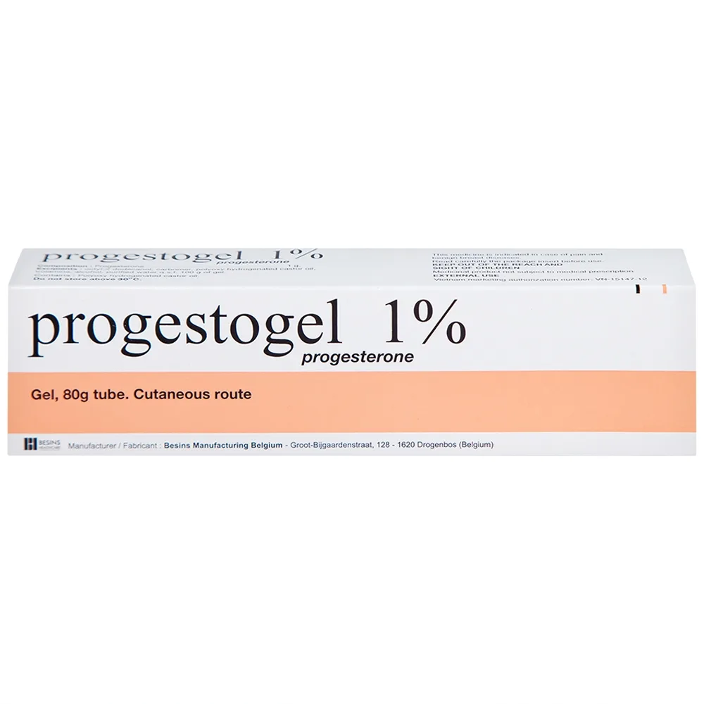 Hình ảnh Gel Progestogel 1% Kolmar điều trị các bệnh vú lành tính (80g)