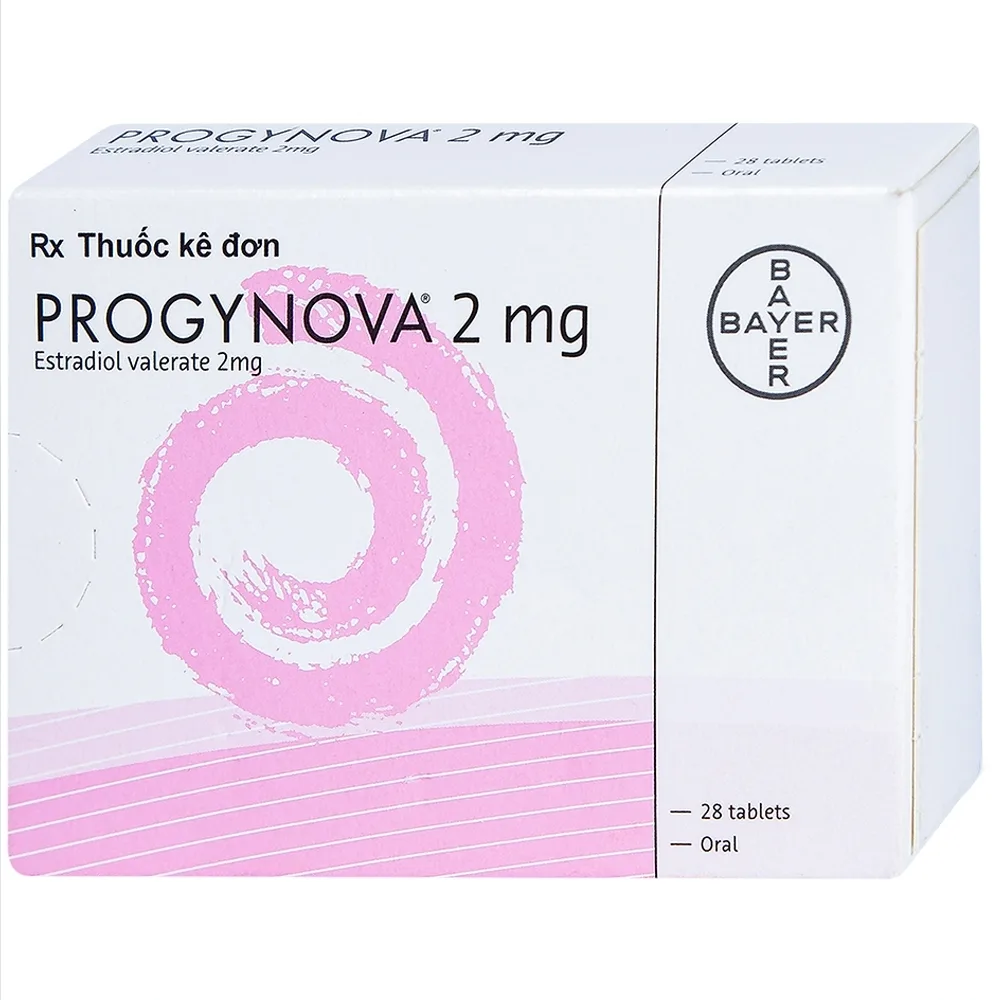 Hình ảnh Thuốc Progynova 2mg Bayer điều trị chứng thiếu estrogen (1 vỉ x 28 viên)