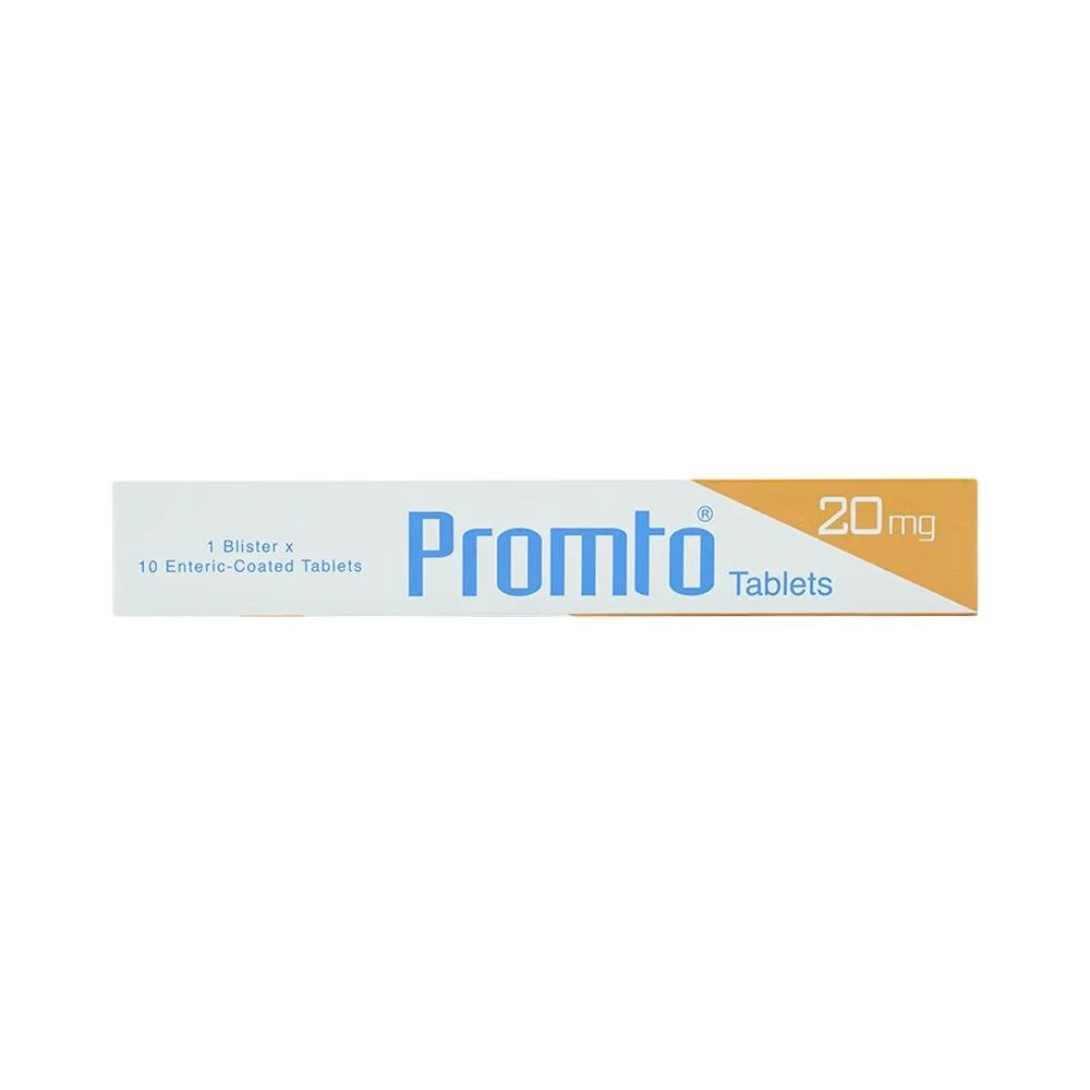 Hình ảnh Thuốc Promto 20mg Getz điều trị loét dạ dày, tá tràng (1 vỉ x 10 viên)