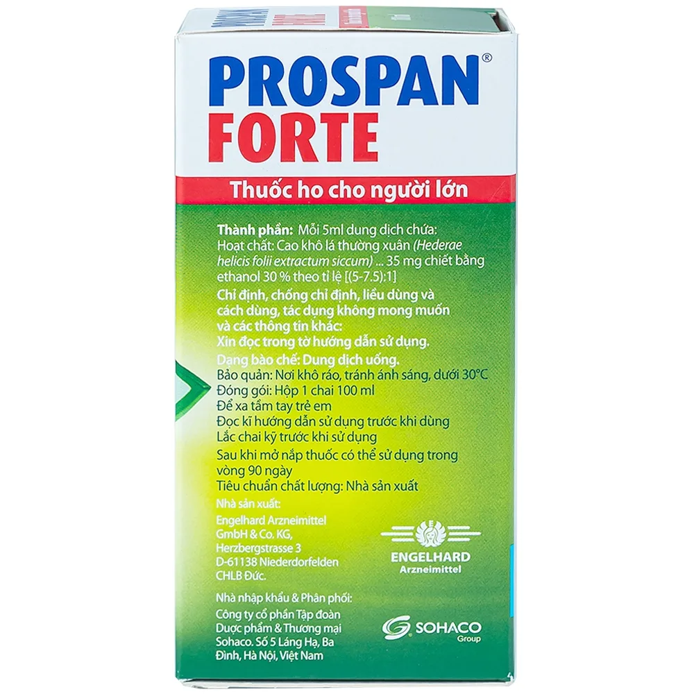 Hình ảnh Thuốc Prospan Forte Engelhard điều trị viêm đường hô hấp cấp (100ml) 
