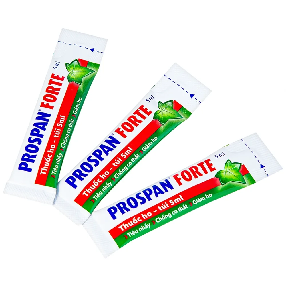 Hình ảnh Thuốc ho Prospan Forte Engelhard điều trị viêm đường hô hấp cấp (21 túi x 5ml)
