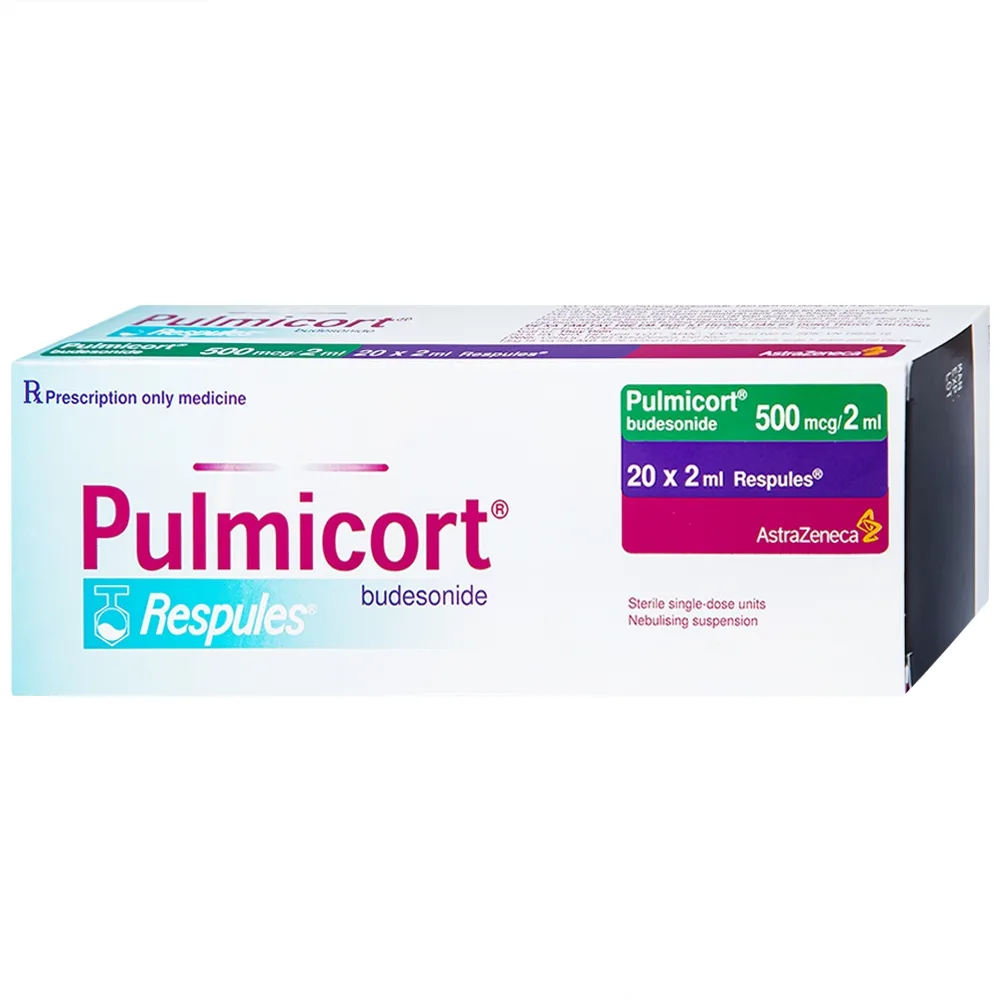 Hình ảnh Khí dung Pulmicort Respules Astra điều trị hen phế quản (20 ống x 2ml)