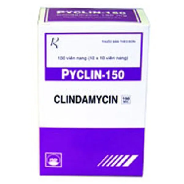 Hình ảnh Thuốc Pyclin-150 Pymepharco điều trị các nhiễm khuẩn nặng (10 vỉ x 10 viên)