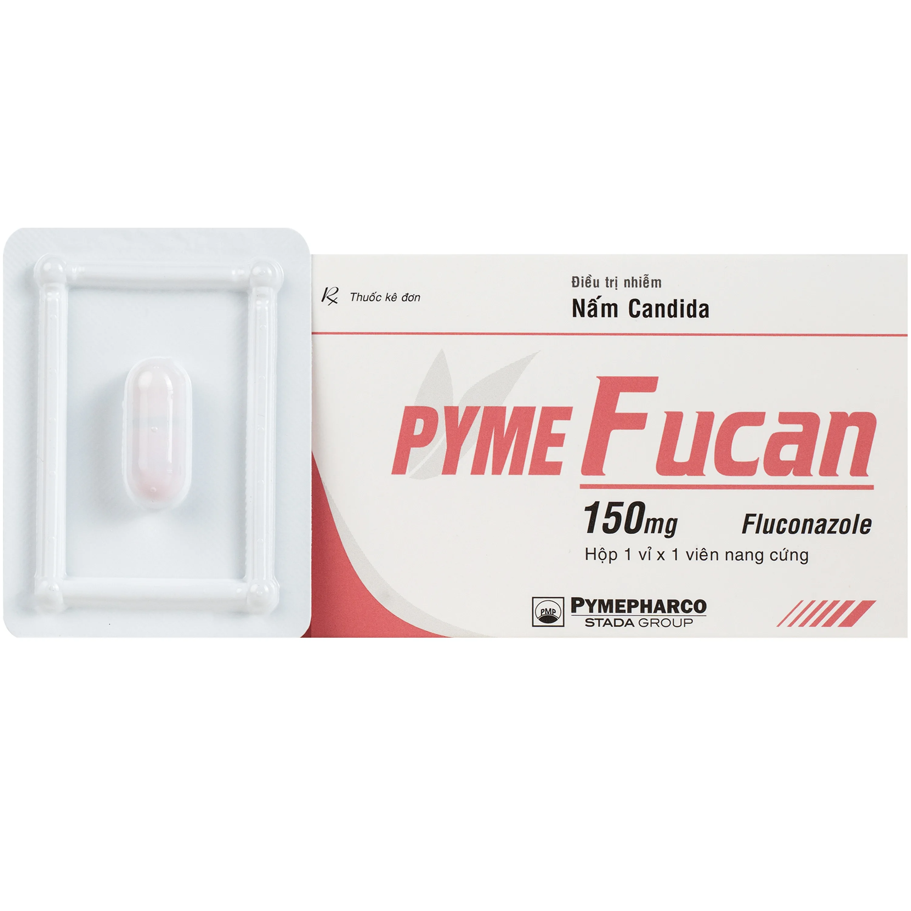 Hình ảnh Thuốc Pyme Fucan Pymepharco điều trị nhiễm nấm Candida (1 Vỉ x 1 viên)