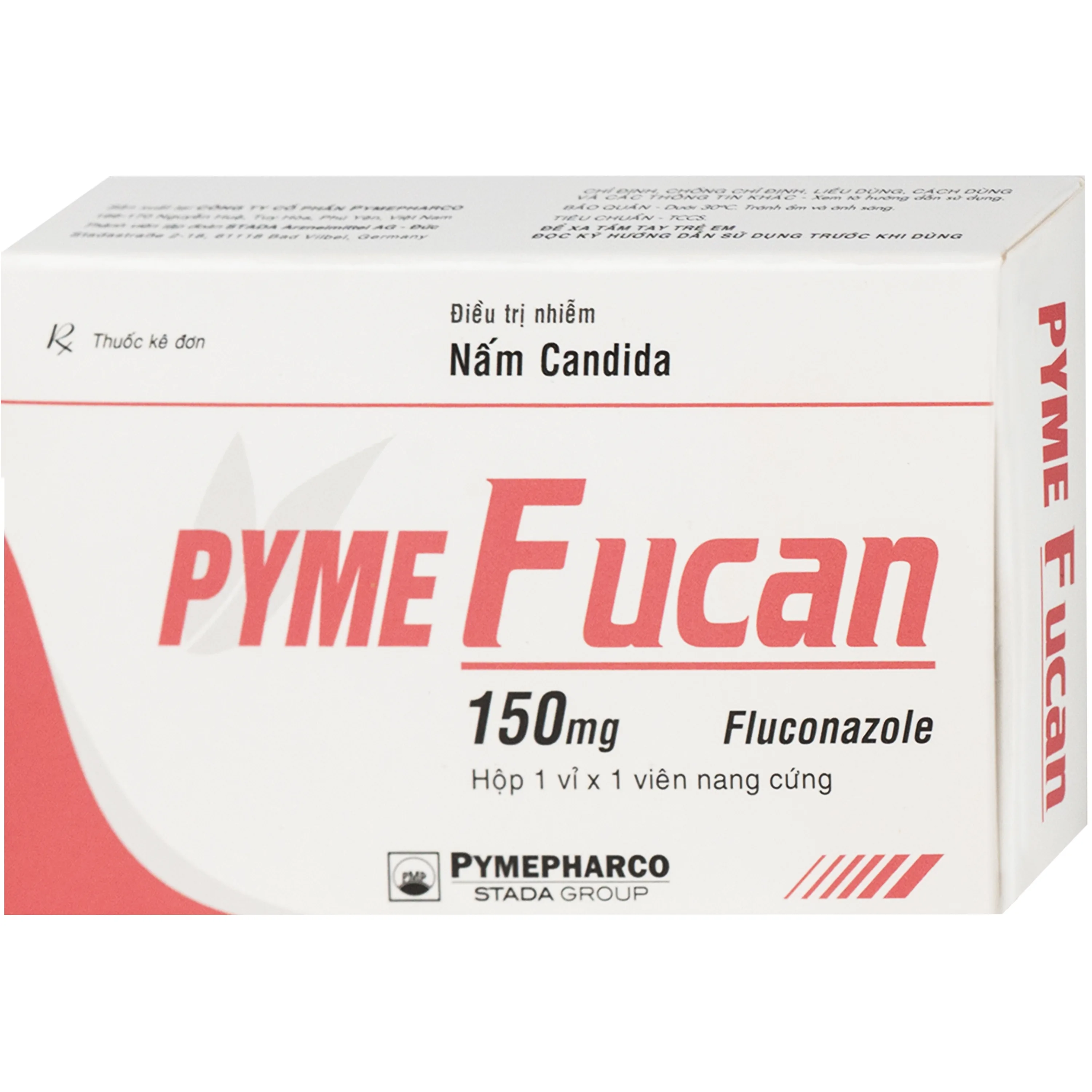 Hình ảnh Thuốc Pyme Fucan Pymepharco điều trị nhiễm nấm Candida (1 Vỉ x 1 viên)