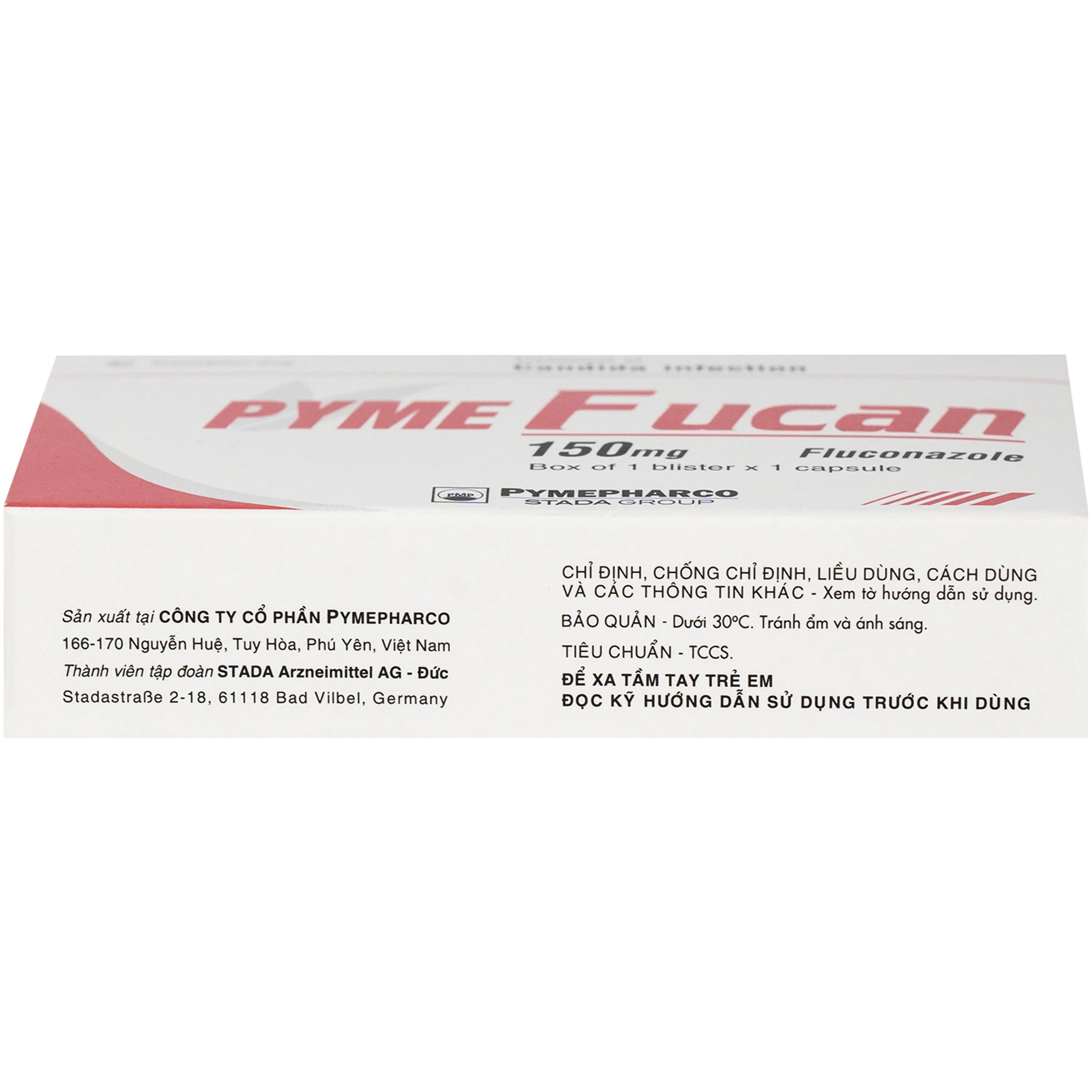 Hình ảnh Thuốc Pyme Fucan Pymepharco điều trị nhiễm nấm Candida (1 Vỉ x 1 viên)