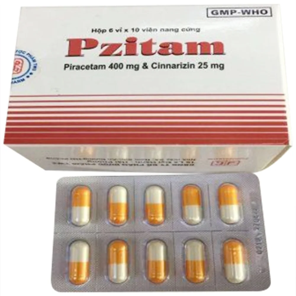 Hình ảnh Thuốc Pzitam TW3 giảm các tổn thương do thiếu máu não cục bộ (6 vỉ x 10 viên)