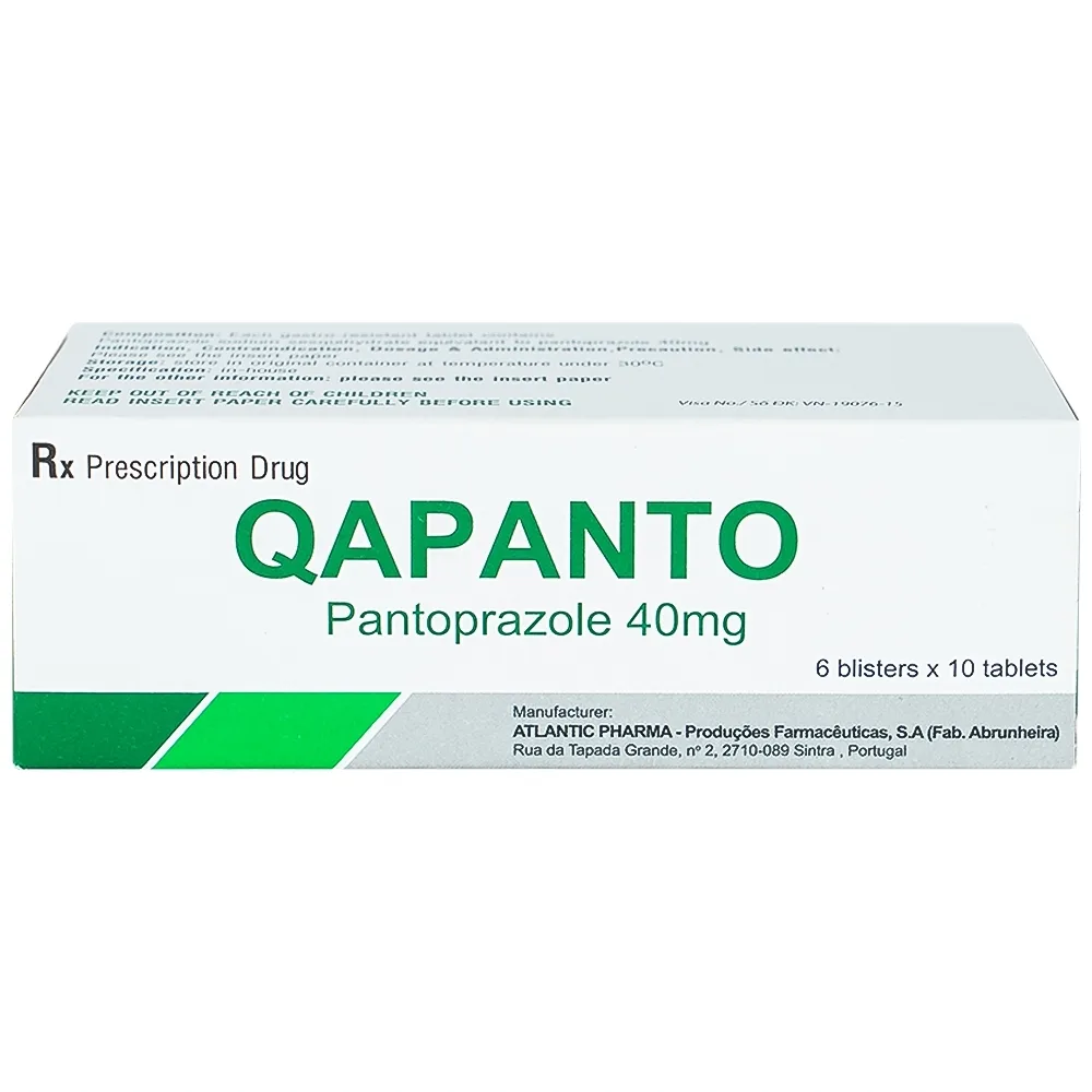 Hình ảnh Thuốc Qapanto Atlantic giảm tái phát loét tá tràng, dạ dày (6 vỉ x 10 viên)