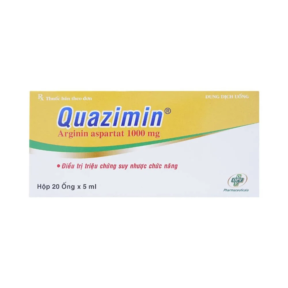 Hình ảnh Siro Quazimin OPV điều trị triệu chứng suy nhược chức năng (4 vỉ x 5 ống x 5ml)