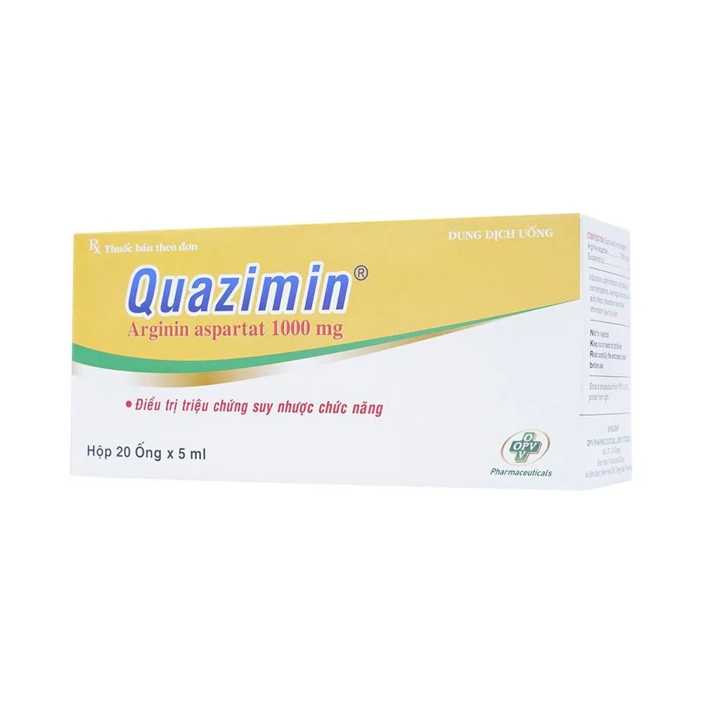 Hình ảnh Siro Quazimin OPV điều trị triệu chứng suy nhược chức năng (4 vỉ x 5 ống x 5ml)