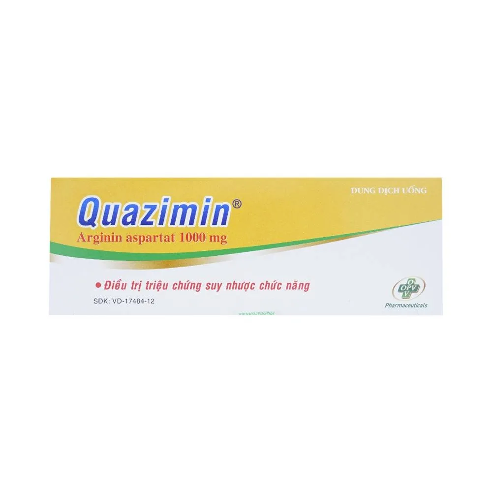 Hình ảnh Siro Quazimin OPV điều trị triệu chứng suy nhược chức năng (4 vỉ x 5 ống x 5ml)
