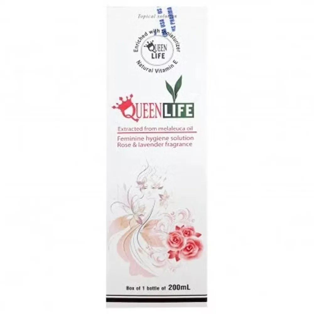 Hình ảnh Dung dịch vệ sinh Queenlife 200ml US Pharma ngăn ngừa và điều trị viêm nhiễm phụ khoa
