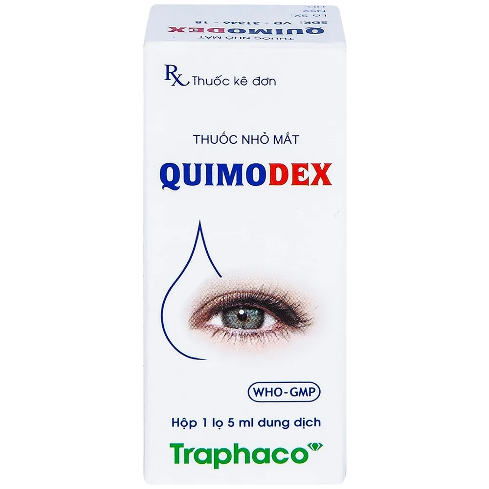 Hình ảnh Thuốc nhỏ mắt Quimodex Traphaco điều trị các chứng nhiễm khuẩn mắt (5ml)
