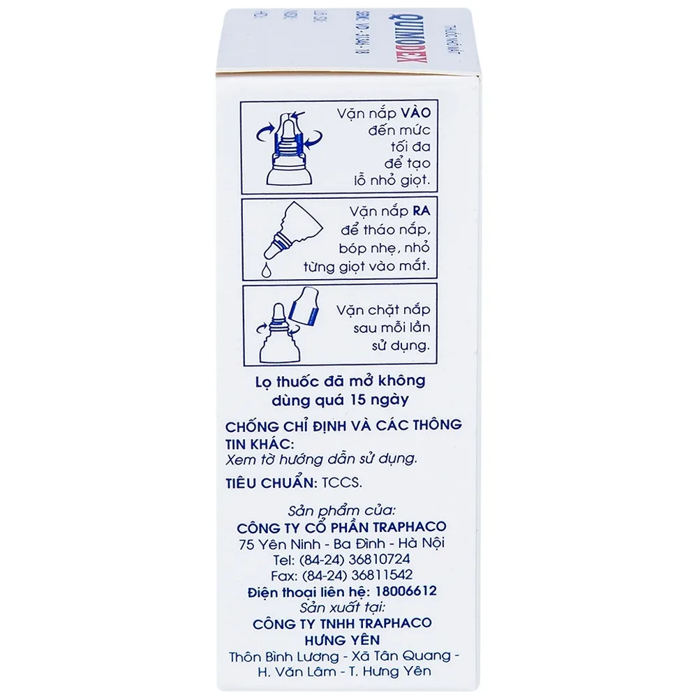 Hình ảnh Thuốc nhỏ mắt Quimodex Traphaco điều trị các chứng nhiễm khuẩn mắt (5ml)