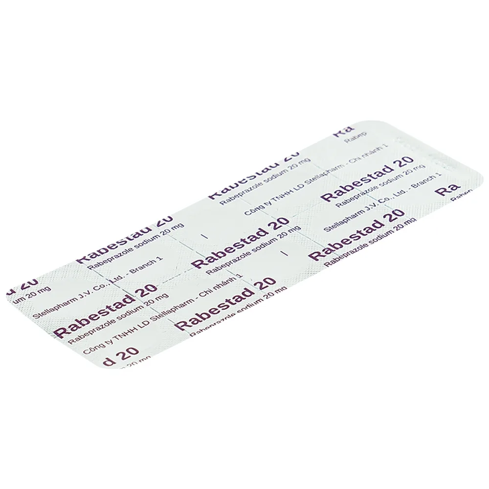 Hình ảnh Thuốc Rabestad 20 Stella điều trị trào ngược dạ dày, thực quản (3 vỉ x 10 viên)
