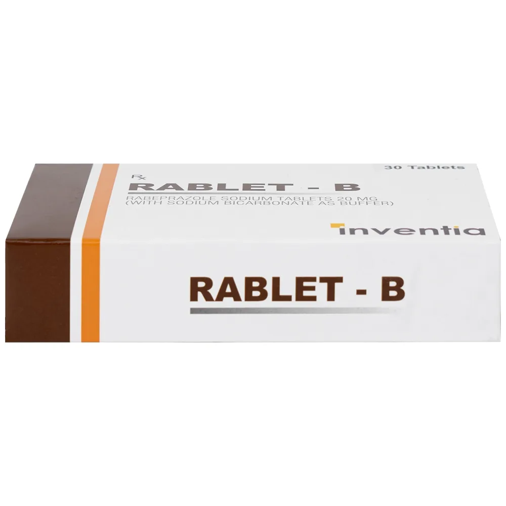 Hình ảnh Thuốc Rablet-B Inventia điều trị loét do hội chứng trào ngược dạ dày, thực quản (3 vỉ x 10 viên)