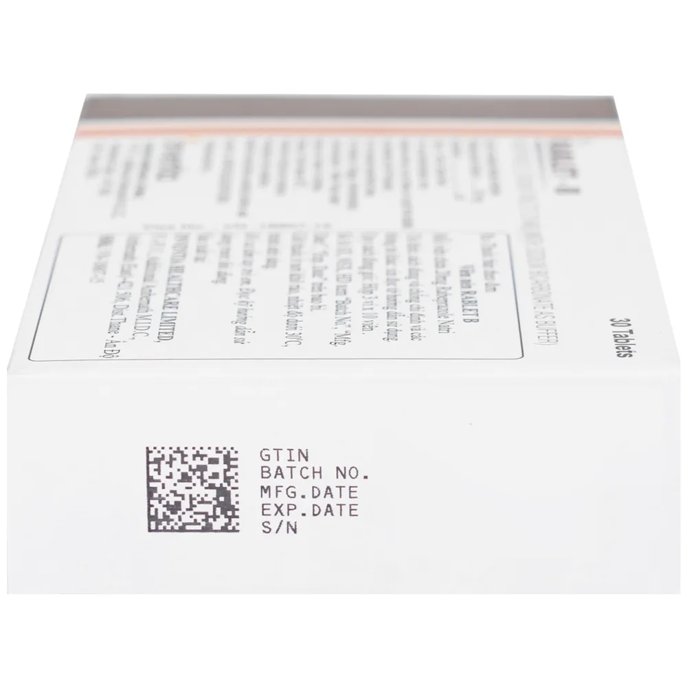 Hình ảnh Thuốc Rablet-B Inventia điều trị loét do hội chứng trào ngược dạ dày, thực quản (3 vỉ x 10 viên)