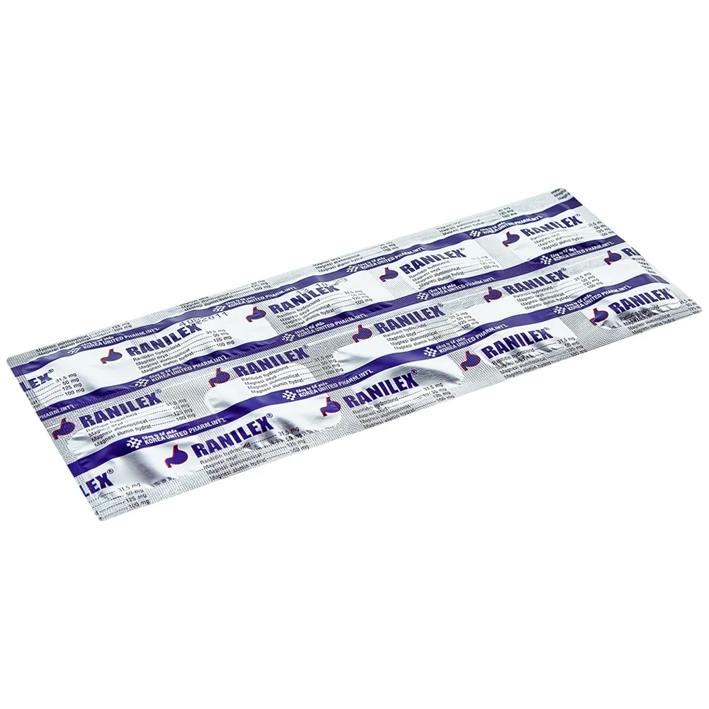 Hình ảnh Thuốc Ranilex Korea United điều trị loét dạ dày, tá tràng (5 vỉ x 10 viên)