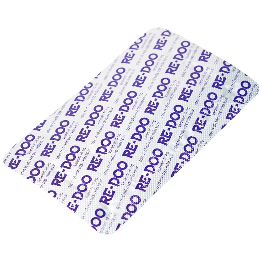 Hình ảnh Thuốc Re-Doo 10mg Reliv điều trị rối loạn chức năng cương dương (2 vỉ x 2 viên)