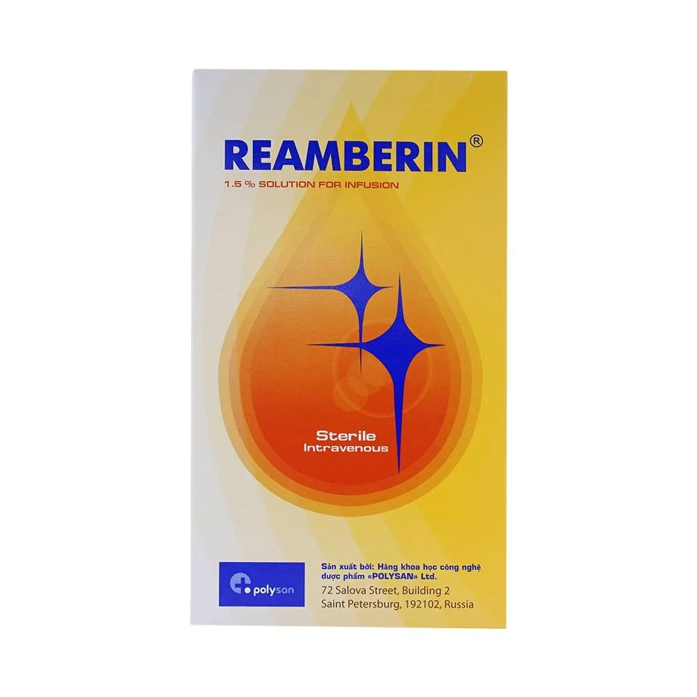 Hình ảnh Dung dịch truyền Reamberin Polysan giảm oxy huyết và giải độc (400ml)