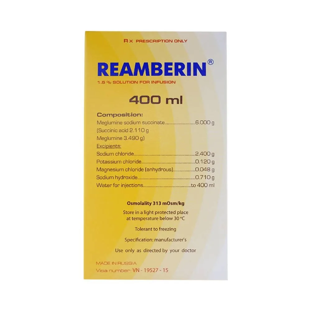 Hình ảnh Dung dịch truyền Reamberin Polysan giảm oxy huyết và giải độc (400ml)