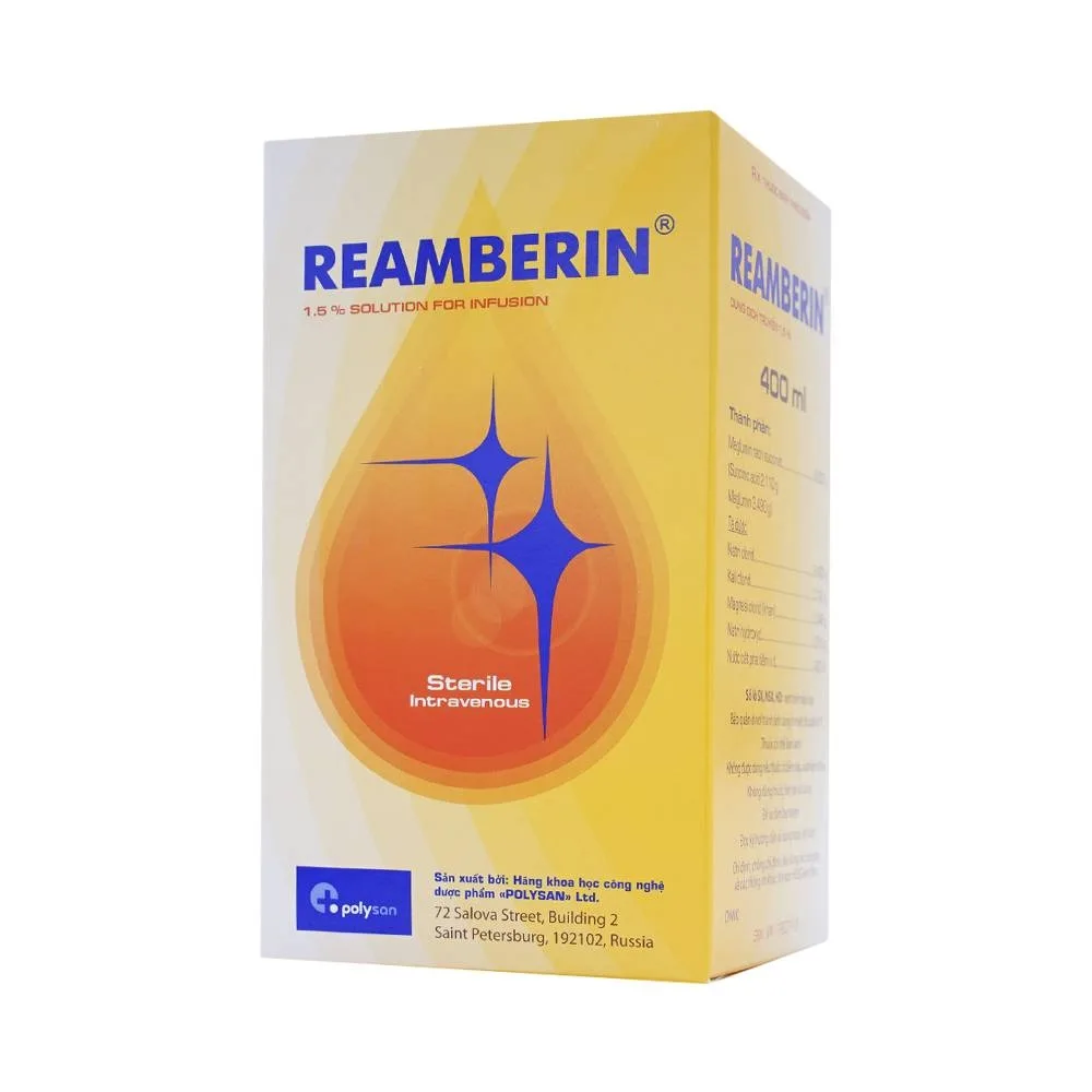 Hình ảnh Dung dịch truyền Reamberin Polysan giảm oxy huyết và giải độc (400ml)