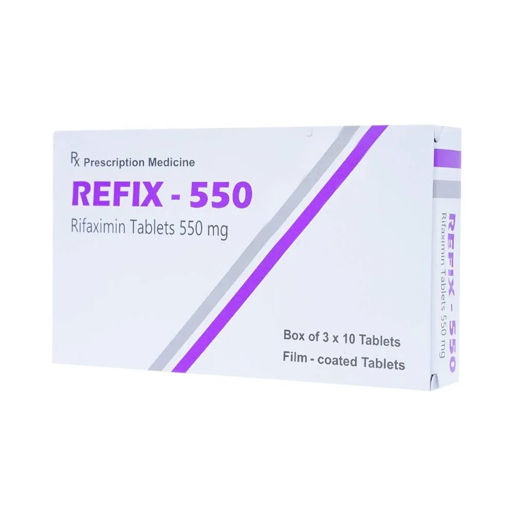 Hình ảnh Thuốc Refix - 550 Atra điều trị chứng ruột kích thích với tiêu chảy (3 vỉ x 10 viên)