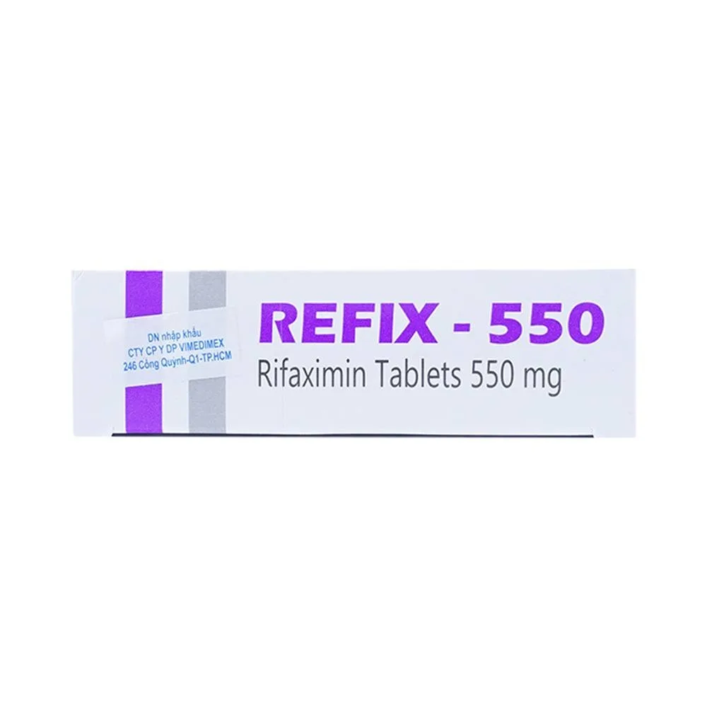 Hình ảnh Thuốc Refix - 550 Atra điều trị chứng ruột kích thích với tiêu chảy (3 vỉ x 10 viên)