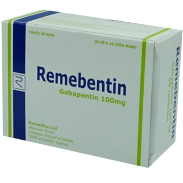 Hình ảnh Thuốc Remebentin Remedica điều trị đau do bệnh thần kinh và động kinh (5 vỉ x 10 viên)