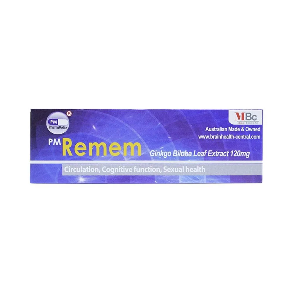 Hình ảnh Thuốc Remem Probiotec điều trị suy tuần hoàn não, di chứng tai biến mạch máu não (4 vỉ x 15 viên)