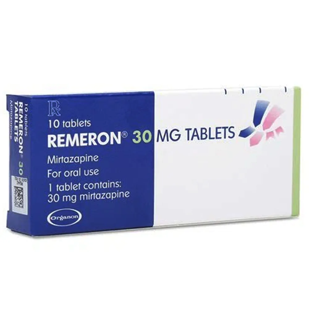 Hình ảnh Thuốc Remeron 30mg MSD điều trị trầm cảm nặng (1 vỉ x 10 viên)