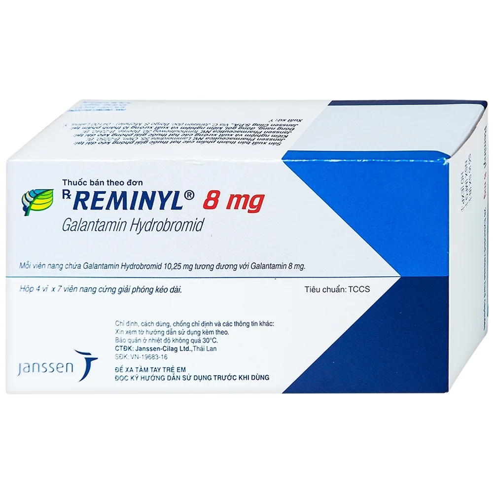 Hình ảnh Thuốc Reminyl 8mg Janssen điều trị sa sút trí tuệ (4 vỉ x 7 viên)