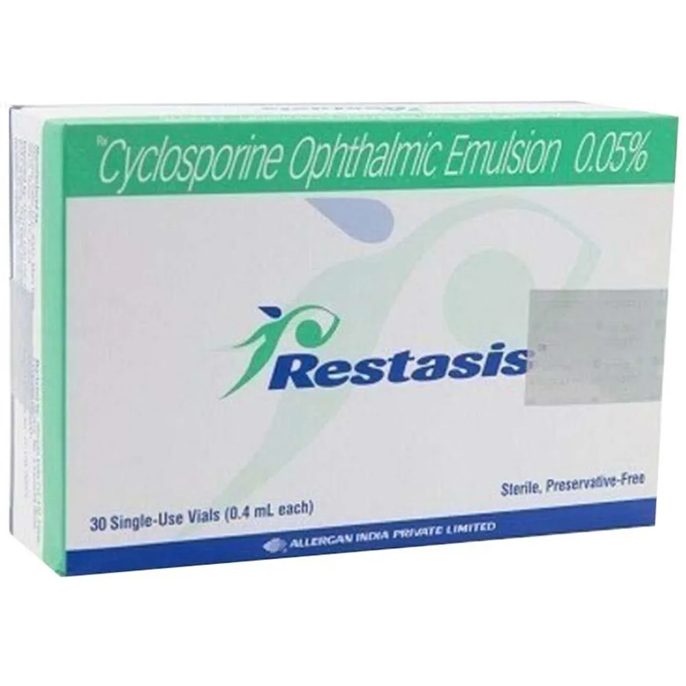 Hình ảnh Thuốc nhỏ mắt Restasis 0.05% Allergan tăng khả năng sản sinh nước mắt (30 ống)