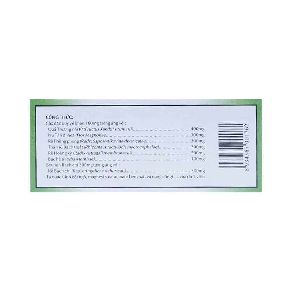 Hình ảnh Thuốc Rhinassin-OPC điều trị viêm xoang, viêm mũi dị ứng (5 vỉ x 10 viên)