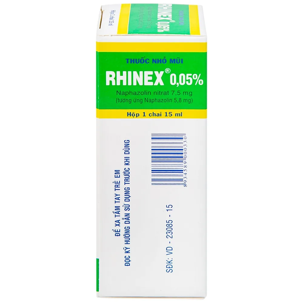 Hình ảnh Thuốc nhỏ mũi Rhinex 0.05% Uphace giảm sung huyết, viêm xoang, viêm mũi dị ứng (15ml)