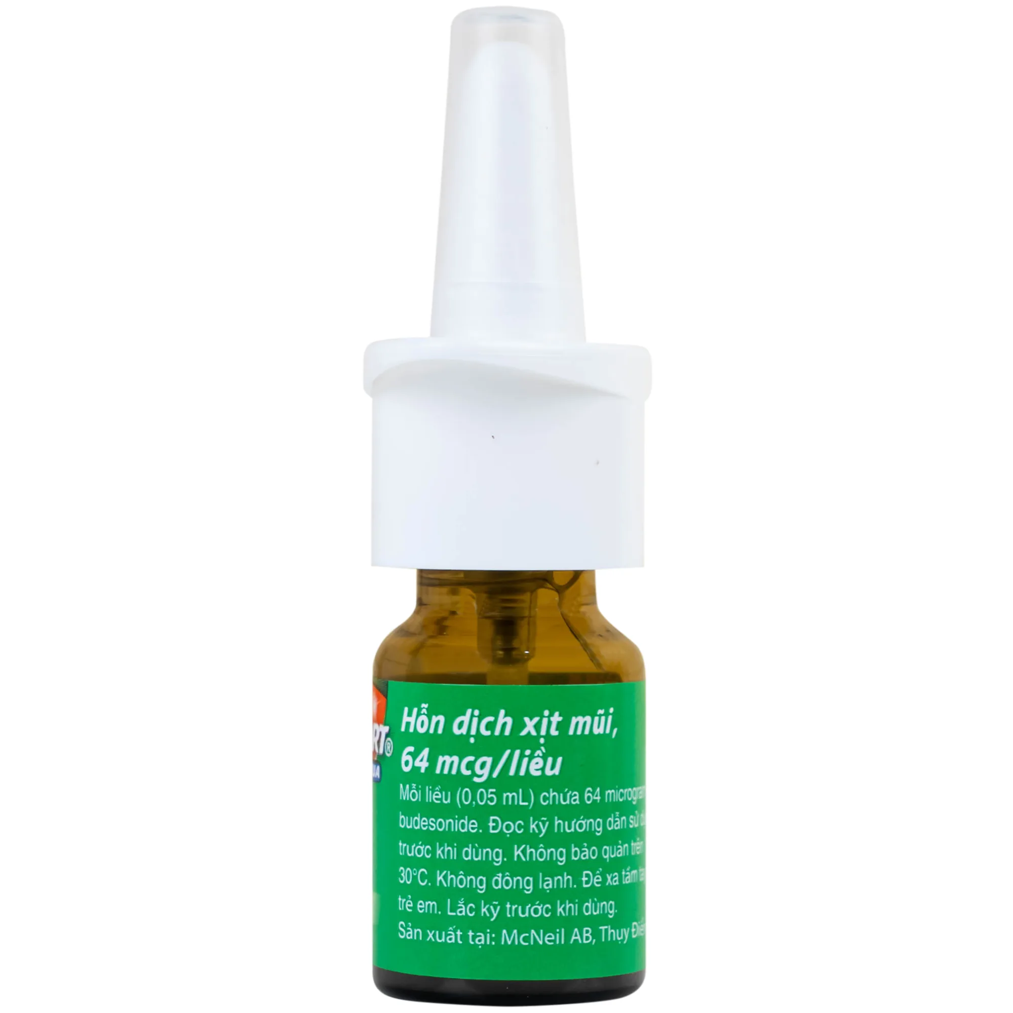 Hình ảnh Thuốc Rhinocort Aqua 64mcg McNeil điều trị trong các trường hợp viêm mũi dị ứng quanh năm và viêm mũi dị ứng theo mùa (120 liều)