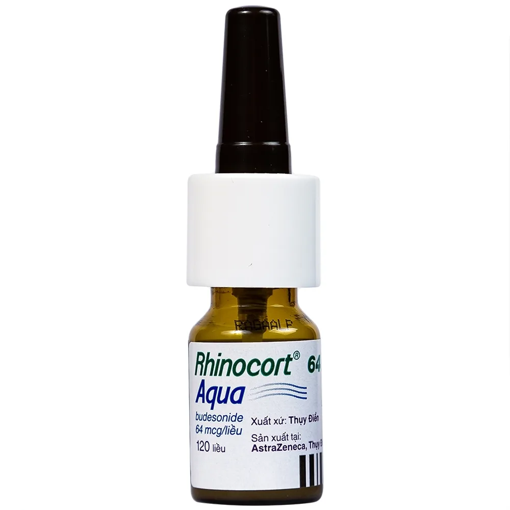 Hình ảnh Hỗn dịch xịt mũi Rhinocort Aqua 64mcg/liều AstraZeneca điều trị viêm mũi dị ứng (120 liều)