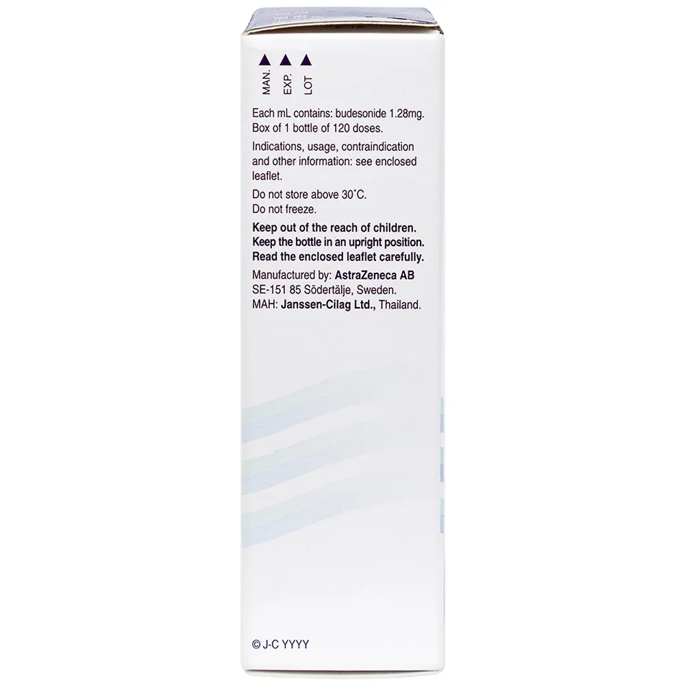 Hình ảnh Hỗn dịch xịt mũi Rhinocort Aqua 64mcg/liều AstraZeneca điều trị viêm mũi dị ứng (120 liều)
