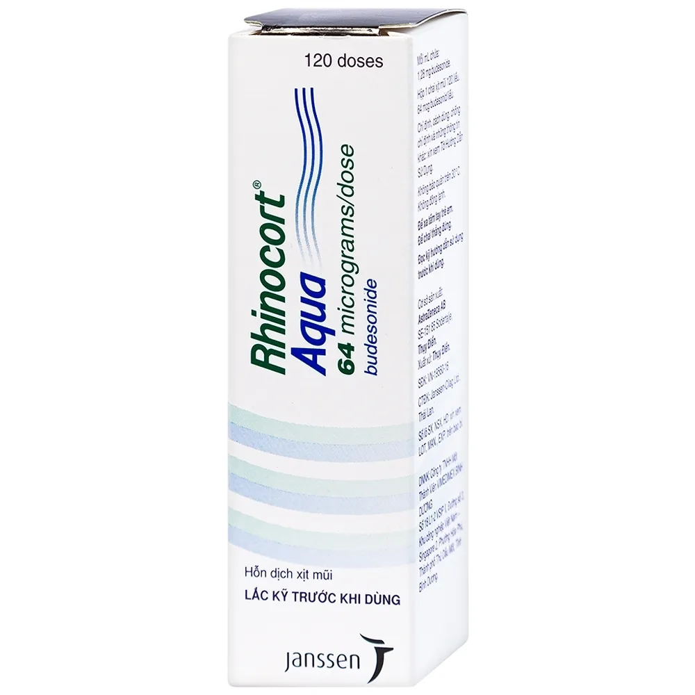 Hình ảnh Hỗn dịch xịt mũi Rhinocort Aqua 64mcg/liều AstraZeneca điều trị viêm mũi dị ứng (120 liều)