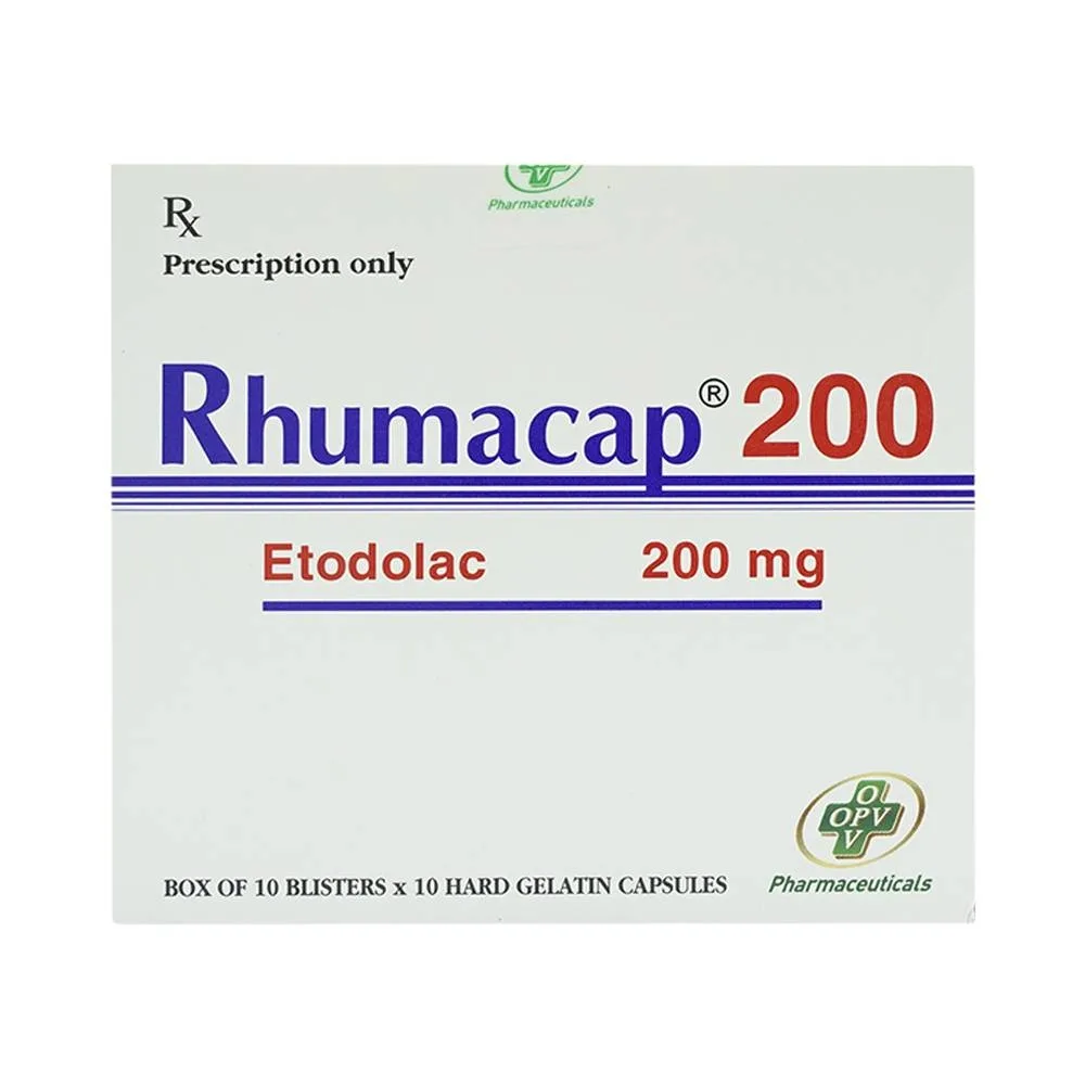 Hình ảnh Thuốc Rhumacap 200 OPV điều trị viêm khớp dạng thấp (10 vỉ x 10 viên)
