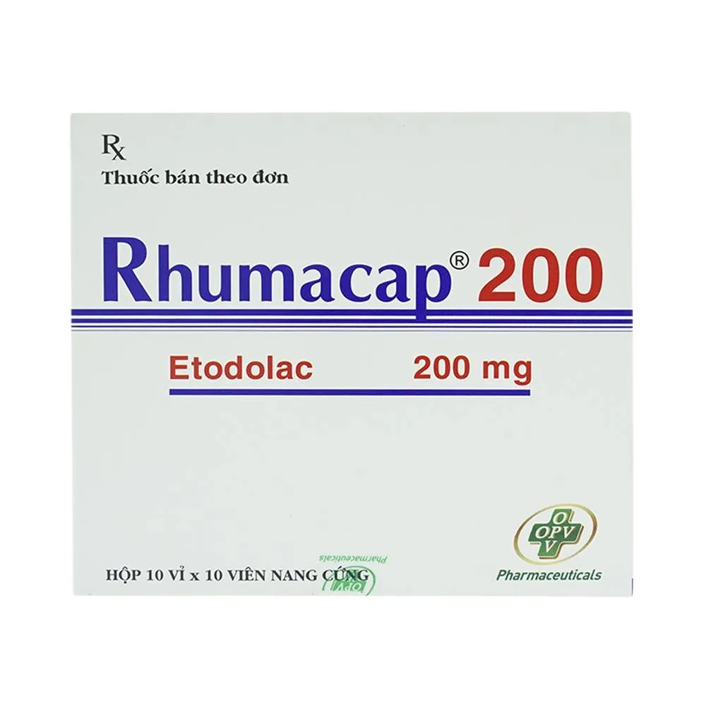 Hình ảnh Thuốc Rhumacap 200 OPV điều trị viêm khớp dạng thấp (10 vỉ x 10 viên)