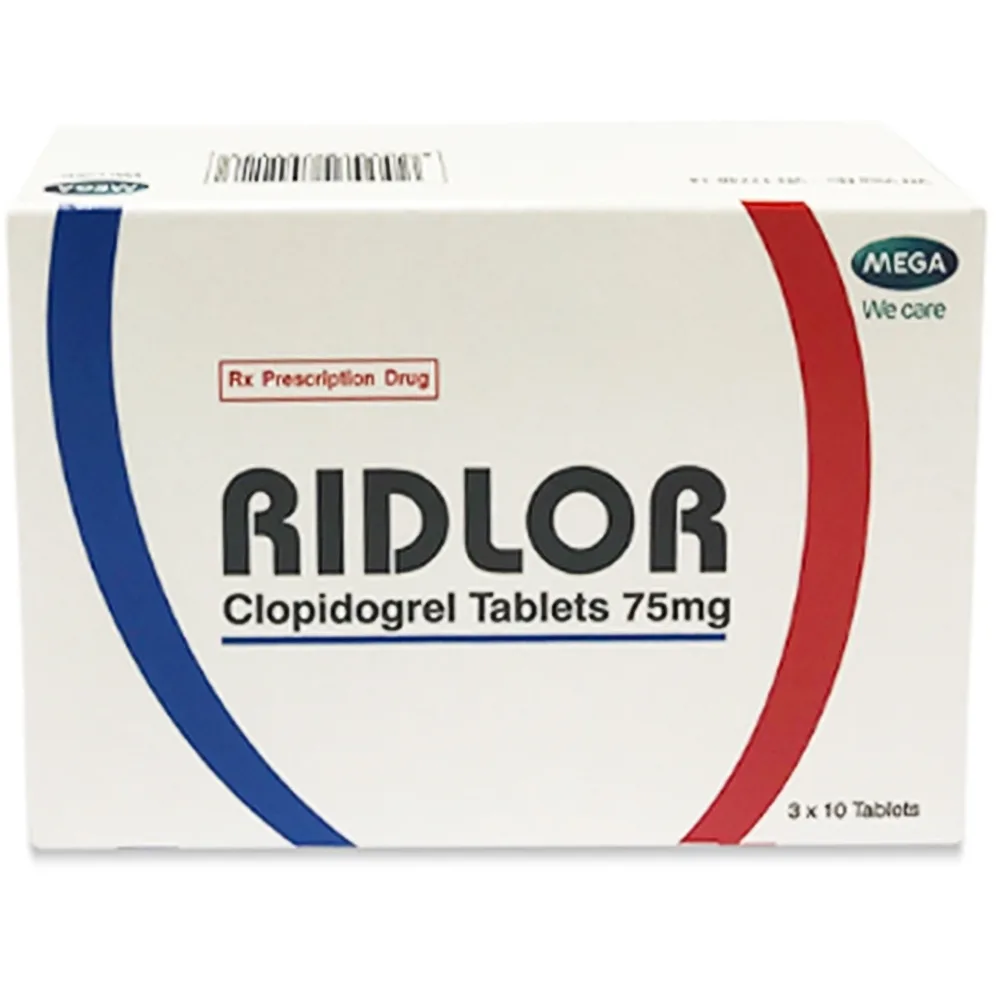 Hình ảnh Thuốc Ridlor 75mg MSN ngăn ngừa tai biến đông máu (3 vỉ x 10 viên)