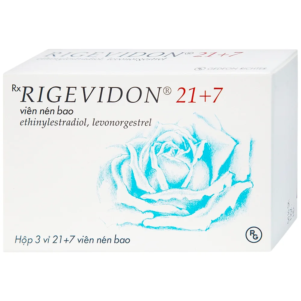 Hình ảnh Thuốc Rigevidon 21+7 Gedeon dùng cho tránh thai (3 vỉ x 28 viên) 